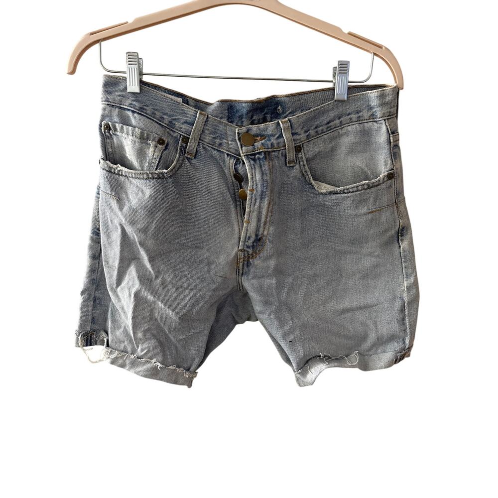NWT One Teaspoon Sz Small Light Wash Low Waist Cuffed Boyfriend Denim Shorts